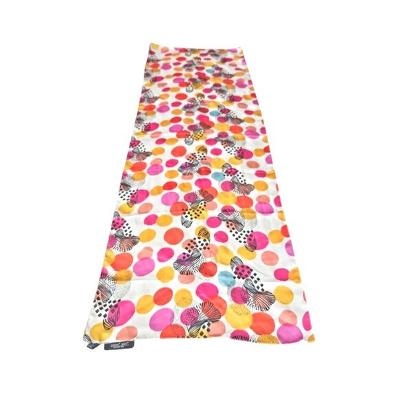 Evolve Silky Polka Dots Scarf Wrap Shawl One Size 50.5"×16" 100% Polysilk - Picture 2 of 14